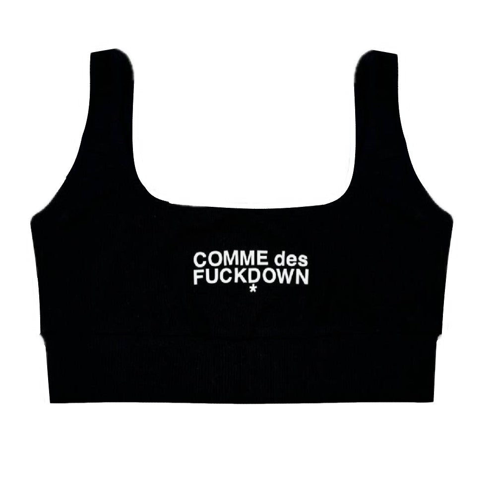 Comme Des Fuckdown Top Elasticizzato Basic Logo