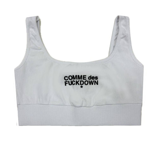 Comme Des Fuckdown Top Elasticizzato Basic Logo