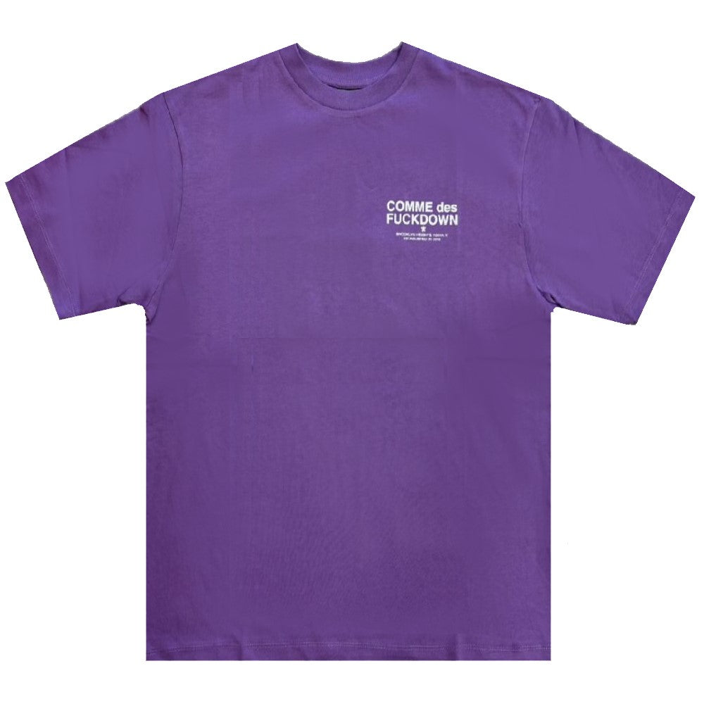 Comme Des Fuckdown T-Shirt Logo Lavata