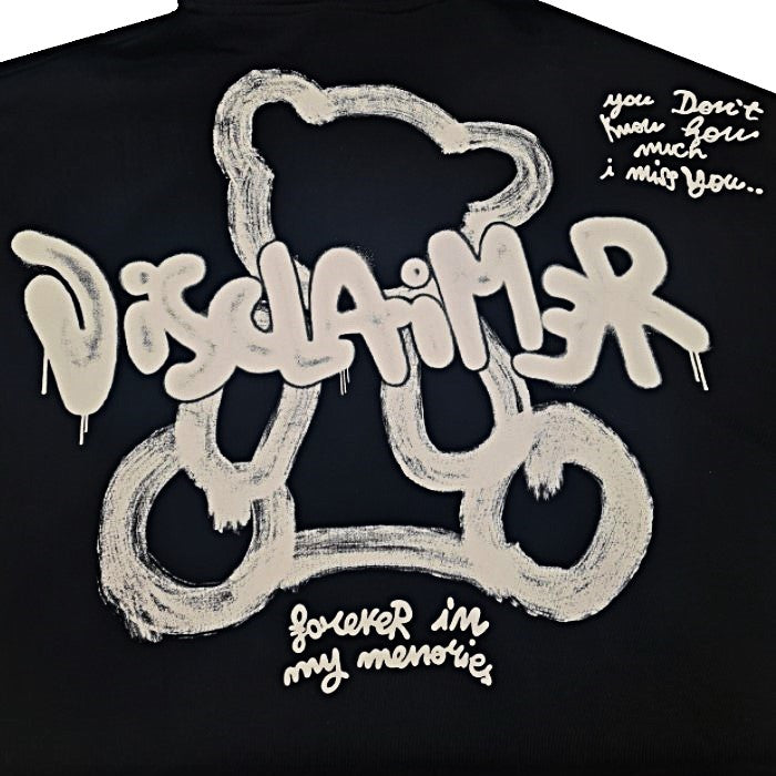 Disclaimer Logo Teddy Hoodie Donna