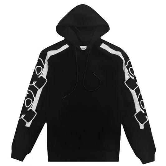 Butnot Street Couture Nylon Applique Hoodie Uomo