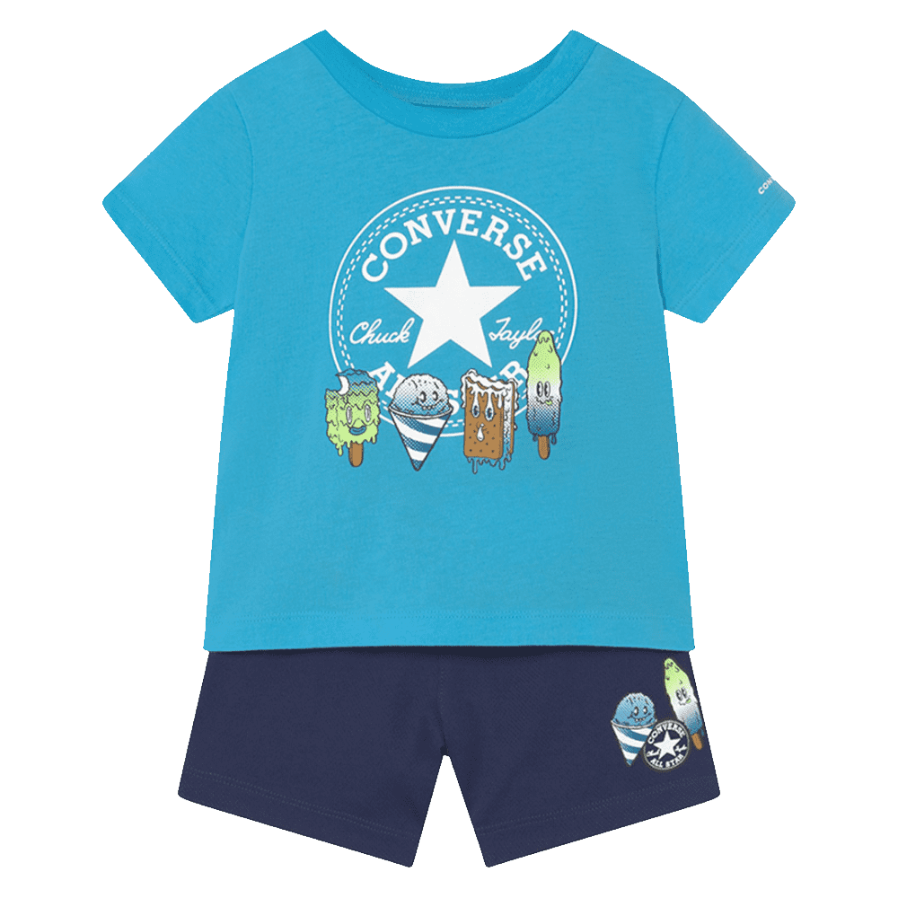 Converse Set T-Shirt e Short Ice Cream Kids