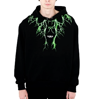 Phobia Archive Lightning Hoodie Uomo