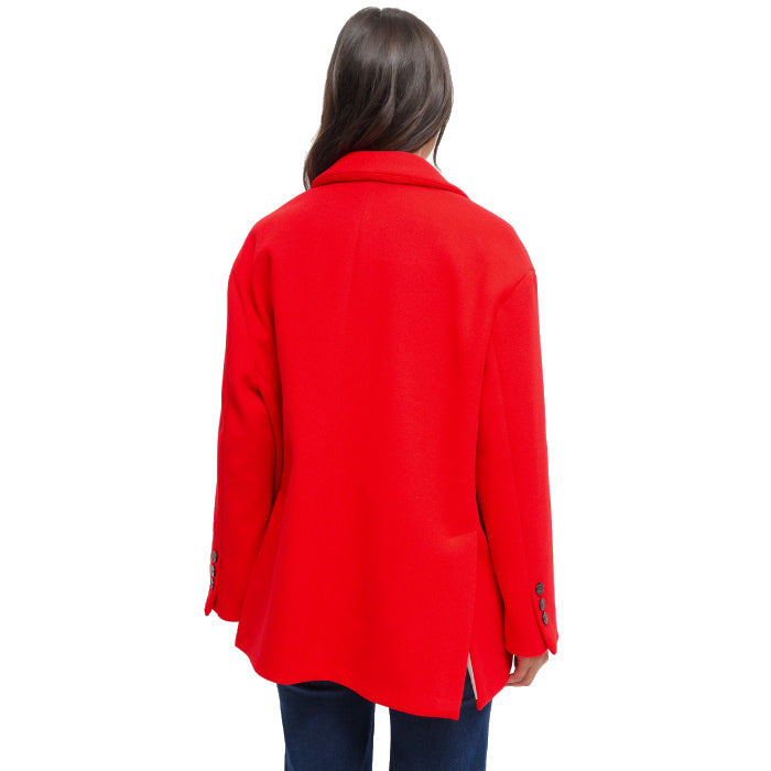 Maryley Cappotto Corto Oversize Logo