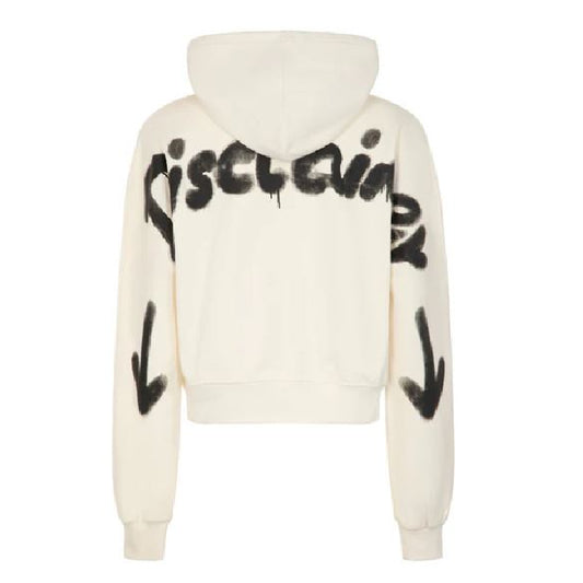 Disclaimer Hoodie Crop Logo