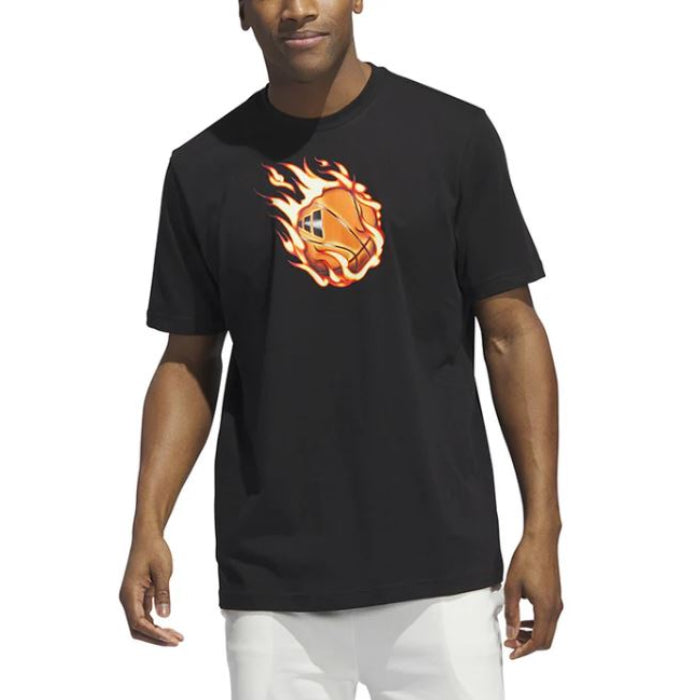 Adidas Ball On Fire T-Shirt Uomo