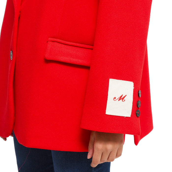 Maryley Cappotto Corto Oversize Logo