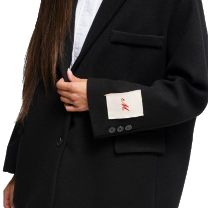 Maryley Cappotto Corto Oversize Logo