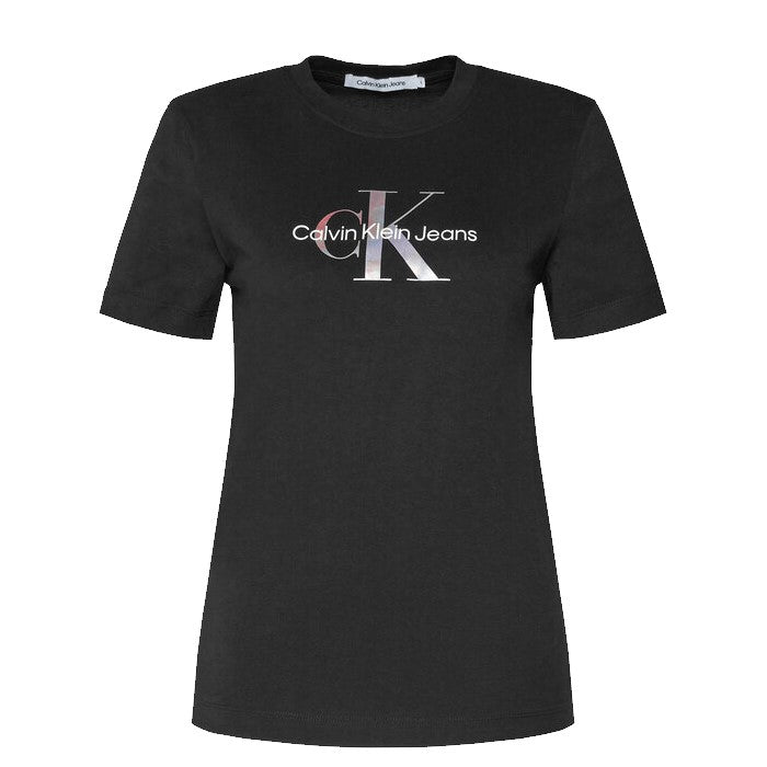 Calvin Klein Jeans T-shirt Logo Irridescente Donna