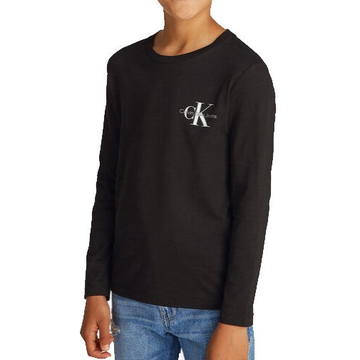 Calvin Klein Jeans Monologo Long Sleeve T-Shirt Junior