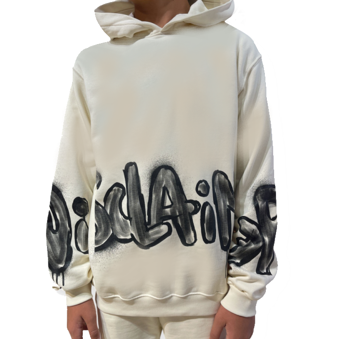 Disclaimer Graffiti Logo Hoodie Junior