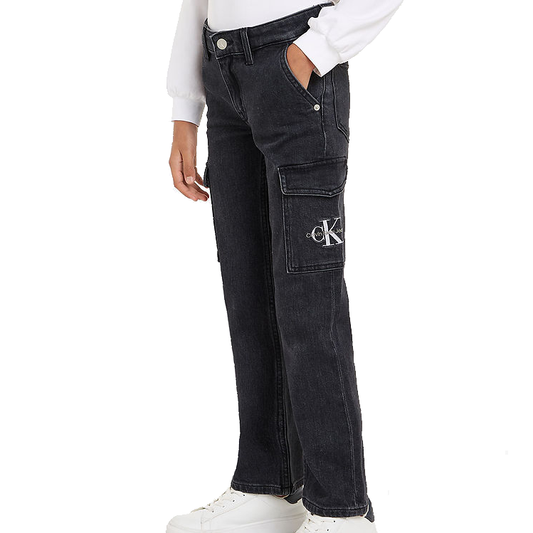 Calvin Klein Jeans High Rise Straight Cargo Junior