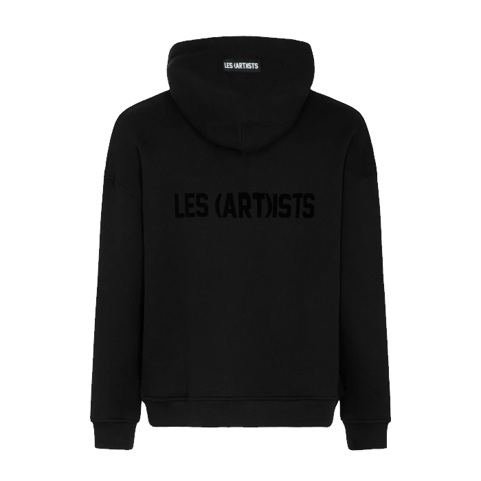 Les (Art)ist Logo Classic Flock Hoodie Uomo