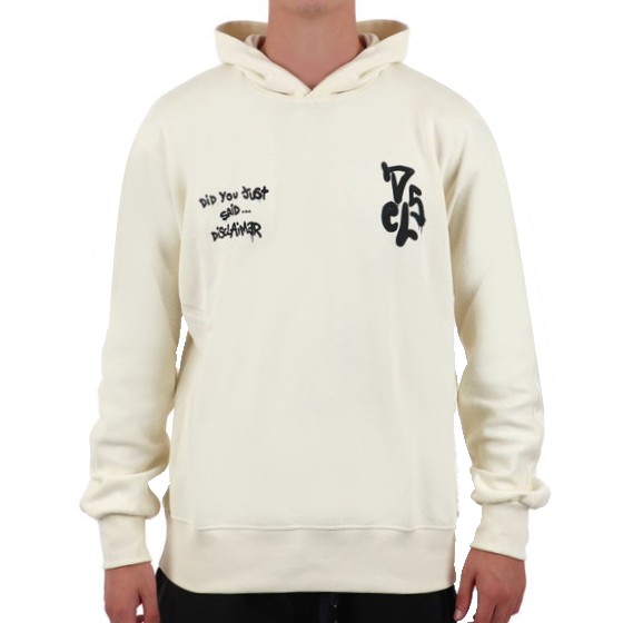 Disclaimer Retro Graffiti Logo Hoodie Uomo