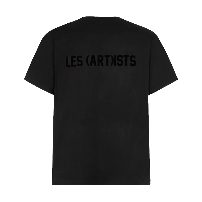 Les (Art)ist Logo Classic Flock T-Shirt Uomo