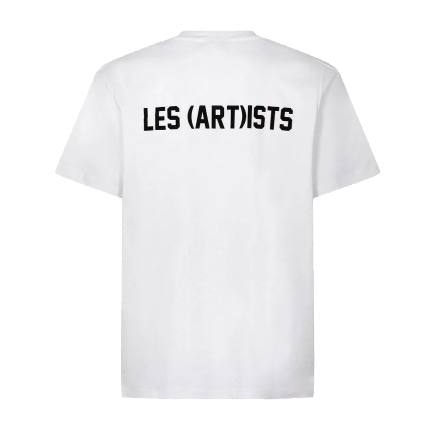 Les (Art)ist Logo Classic Flock T-Shirt Uomo