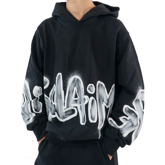 Disclaimer Graffiti Logo Hoodie Junior